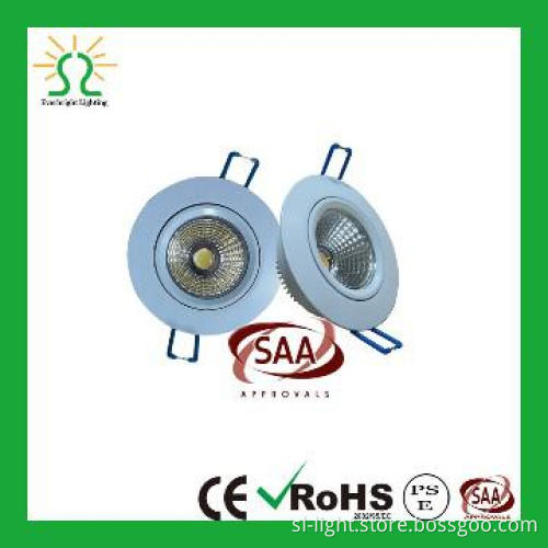 SAA , hot sale, super quality COB LED ceiling down light 12w